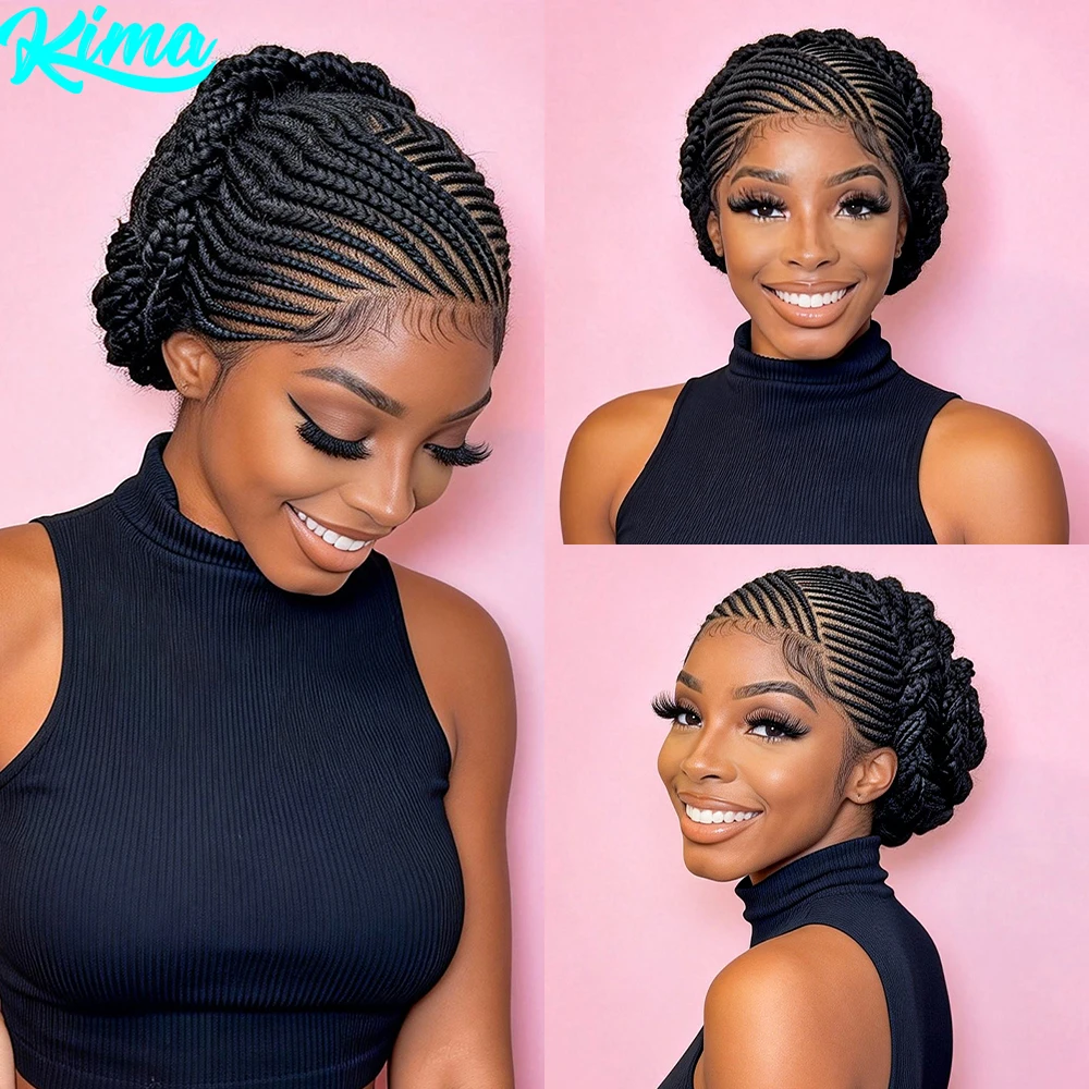 Короткий милый парик с косами-корнроу, полностью ручной работы, с укладкой в стиле бант, синтетический парик с кружевной передней частью для чернокожих женщин
Короткий милый парик с косами-корнроу, полностью ручной работы, с укладкой в стиле бант, синтетический парик с кружевной передней частью для чернокожих женщин