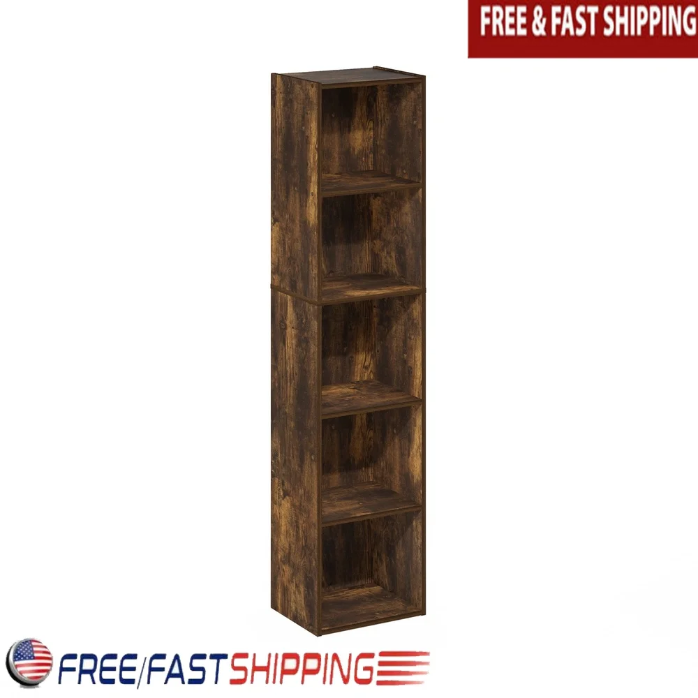 5-Tier Open Shelf Bookcase Amber Pine CARB Grade Composite Wood Sturdy Vertical Storage Solution Living Room Bedroom Assembly
5-Tier Open Shelf Bookcase Amber Pine CARB Grade Composite Wood Sturdy Vertical Storage Solution Living Room Bedroom Assembly
