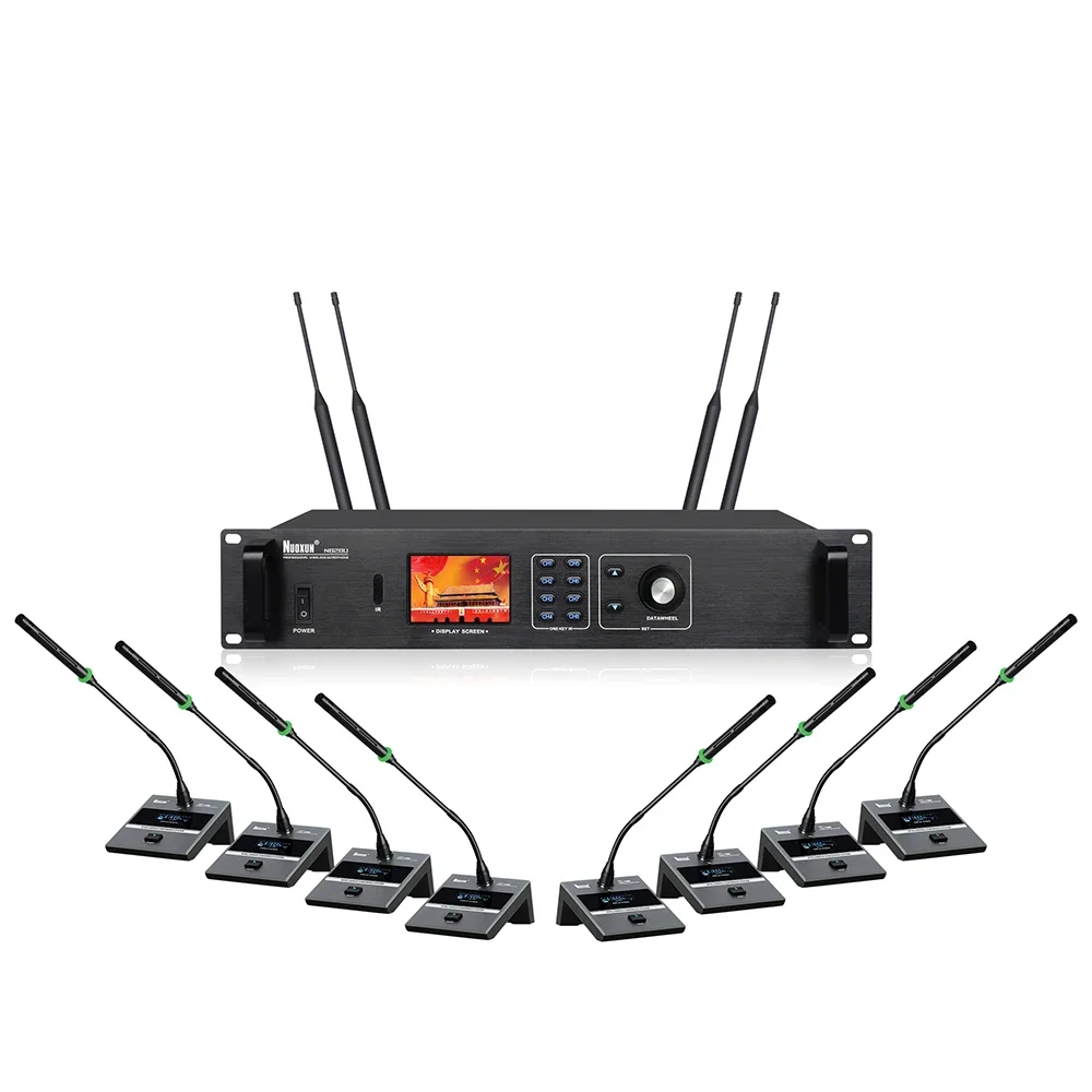 8 Channel Microphone with audio interface table studio wireless conference microphone system
8 Channel Microphone with audio interface table studio wireless conference microphone system