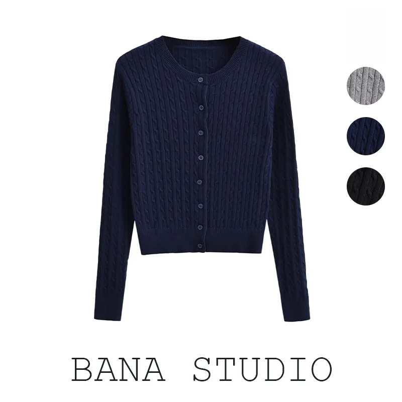 BANA Slim Fit round Ne Вязаный топ с высокой талией Женский кардиган весенний OL Sle Pure Color Loose pe Long Sve
BANA Slim Fit round Ne Вязаный топ с высокой талией Женский кардиган весенний OL Sle Pure Color Loose pe Long Sve