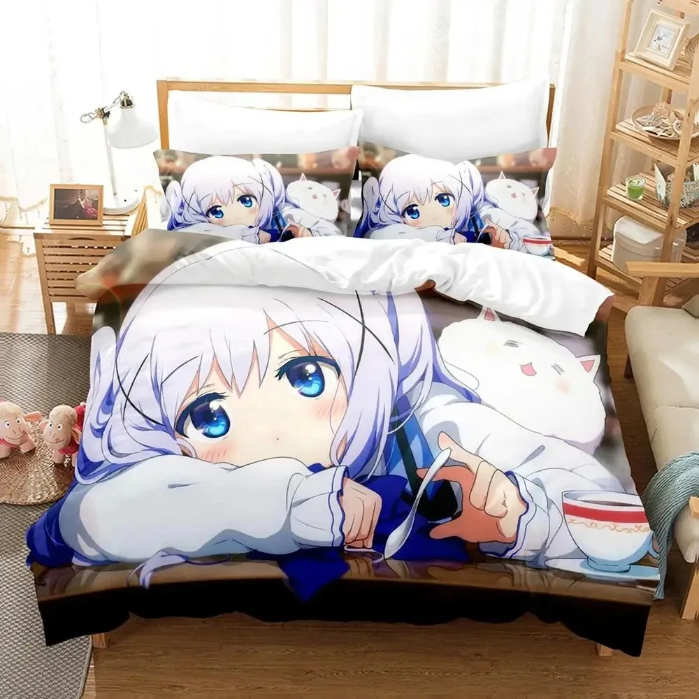 Anime Is the Order a Rabbit Bedding Set Duvet Cover Bed Set Quilt Cover Pillowcase Comforter king Queen Size Boys Adult
Anime Is the Order a Rabbit Bedding Set Duvet Cover Bed Set Quilt Cover Pillowcase Comforter king Queen Size Boys Adult