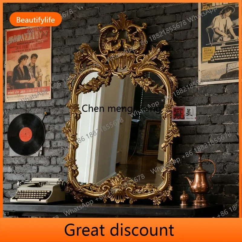 6239 French living room entrance fireplace mirror retro carved decorative mirror dressing table makeup mirror
6239 French living room entrance fireplace mirror retro carved decorative mirror dressing table makeup mirror