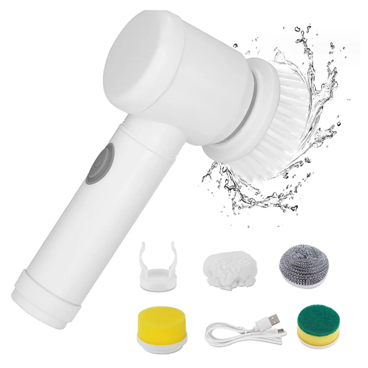 Electric Cleaning Brush Rechargeable Cleaning Tools Electric Spin Scrubbers with 5 Brush Heads for Bathroom Wall Kitchen
Electric Cleaning Brush Rechargeable Cleaning Tools Electric Spin Scrubbers with 5 Brush Heads for Bathroom Wall Kitchen