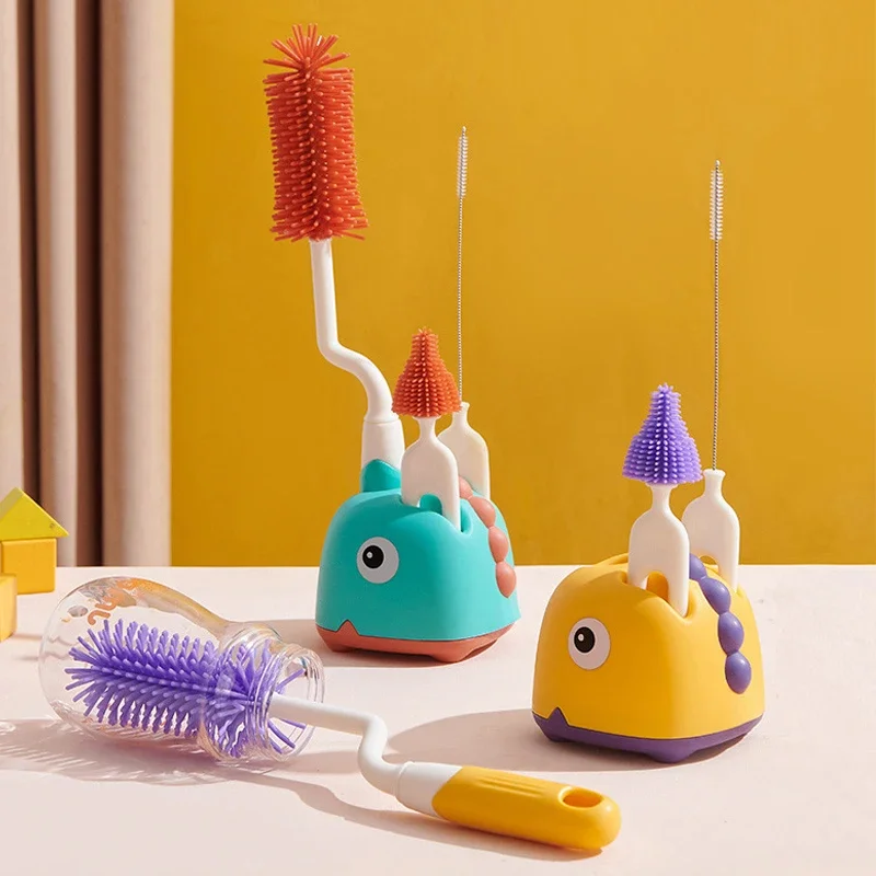 Baby Silicone Bottle Brush Long Handle Cleaning Brush 360-degree Rotating Drying Rack Combination Portable Cleaning Tool Set
Baby Silicone Bottle Brush Long Handle Cleaning Brush 360-degree Rotating Drying Rack Combination Portable Cleaning Tool Set