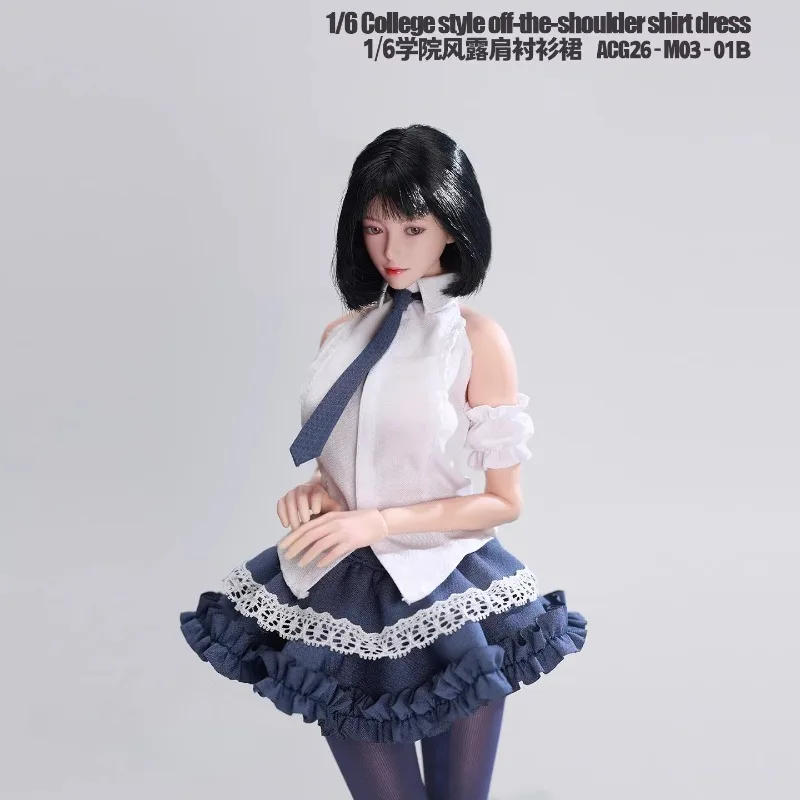Комплект одежды для фигурок в масштабе 1/6 ACG26-M03-01: кружевная короткая юбка с открытыми плечами для кукол-солдаток 12 дюймов, декор
Комплект одежды для фигурок в масштабе 1/6 ACG26-M03-01: кружевная короткая юбка с открытыми плечами для кукол-солдаток 12 дюймов, декор