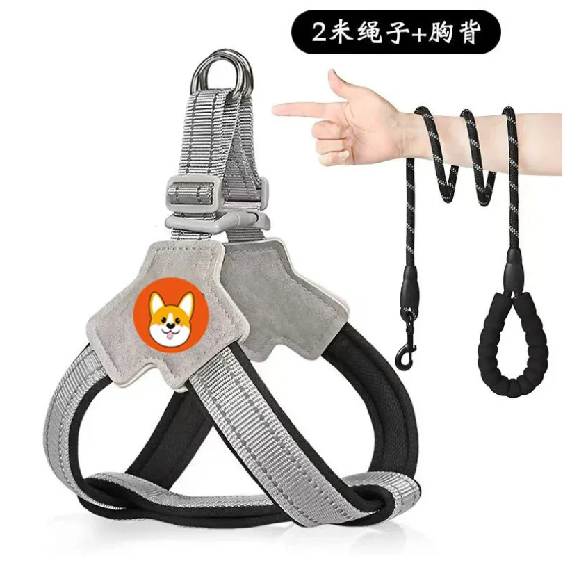 OUWO Pet Pulling Vest Pet Harness Reflective Breathable Anti Breaking Loose Small Dog Walking Traction Rope Pet Supplies
OUWO Pet Pulling Vest Pet Harness Reflective Breathable Anti Breaking Loose Small Dog Walking Traction Rope Pet Supplies