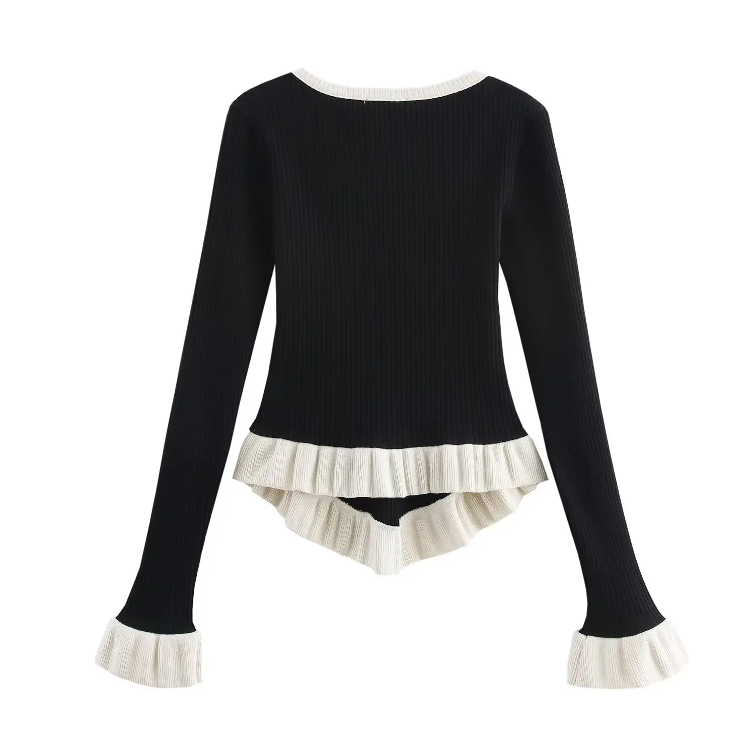 TRAF & Women 2025 Spring New Fashion Lazy Style Stitching Knitted Shirt Chic Crewneck Joker Long Sleeve Casual Sweater Mujer
TRAF & Women 2025 Spring New Fashion Lazy Style Stitching Knitted Shirt Chic Crewneck Joker Long Sleeve Casual Sweater Mujer