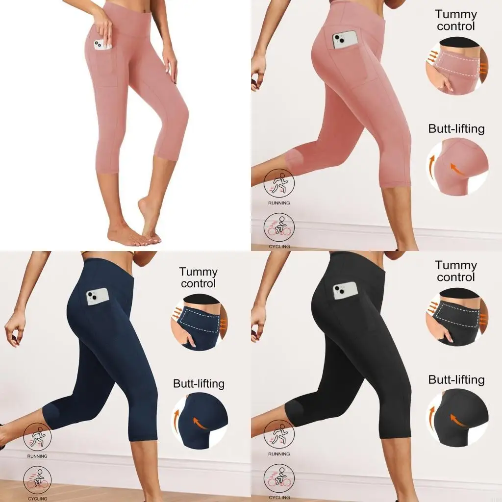 Womens Cropped Pants with Pocket High Waist Belly Control Gym Fitness Leggings Cropped Pants Sport Pant Cropped Trousers
Womens Cropped Pants with Pocket High Waist Belly Control Gym Fitness Leggings Cropped Pants Sport Pant Cropped Trousers