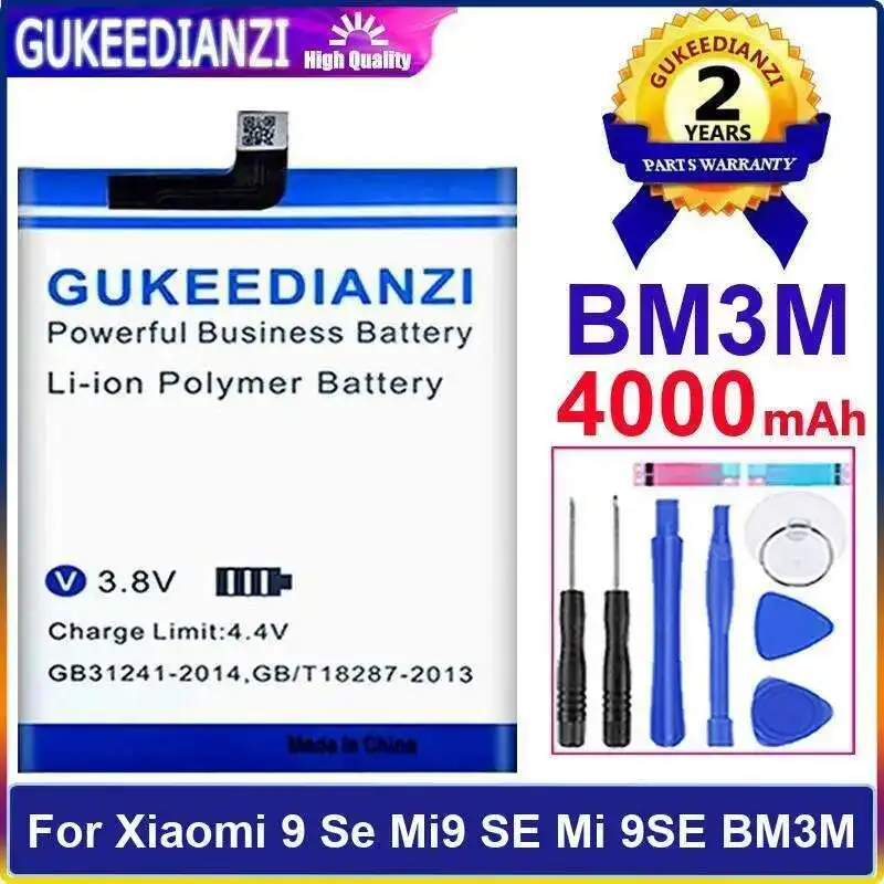 For Xiaomi 9 SE Mi9 MI 9SE BM3M Mobile Phone Battery Reliable Power Supply High-Capacity 4000Mah
For Xiaomi 9 SE Mi9 MI 9SE BM3M Mobile Phone Battery Reliable Power Supply High-Capacity 4000Mah