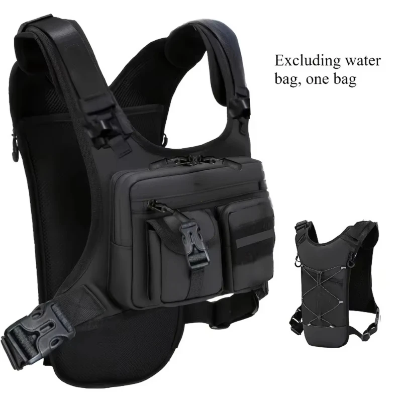 Men's Sports Tactical Chest Bag Hydration Vest Backpack With Multi-pocket for Cycling Hiking Camping Travel Backpack And Running
Men's Sports Tactical Chest Bag Hydration Vest Backpack With Multi-pocket for Cycling Hiking Camping Travel Backpack And Running