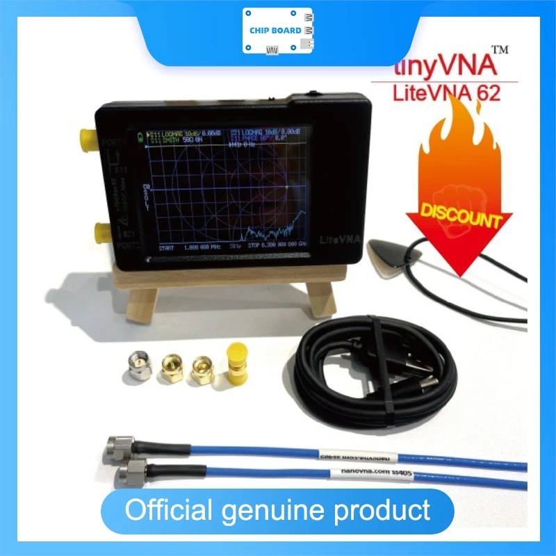 Оригинальный векторный сетевой анализатор Hugen 50 кГц ~ 6,3 ГГц tinyVNA - LiteVNA 62 2,8-дюймовый дисплей HF VHF UHF антенна
Оригинальный векторный сетевой анализатор Hugen 50 кГц ~ 6,3 ГГц tinyVNA - LiteVNA 62 2,8-дюймовый дисплей HF VHF UHF антенна
