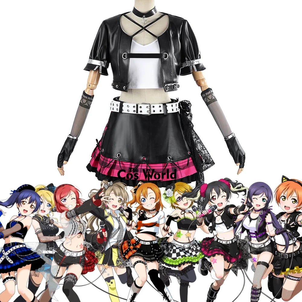 Love Live Punk Rock Yazawa Nico Nishikino Maki Kousaka Honoka Outfits Anime Cosplay Costumes
Love Live Punk Rock Yazawa Nico Nishikino Maki Kousaka Honoka Outfits Anime Cosplay Costumes