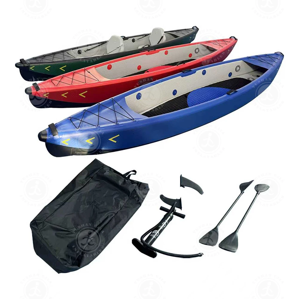 Easy Carry Detachable Kayak Inflatable Boat with PVC Bag for Lake Fishing 4m Length Kayak for 2 People
Easy Carry Detachable Kayak Inflatable Boat with PVC Bag for Lake Fishing 4m Length Kayak for 2 People