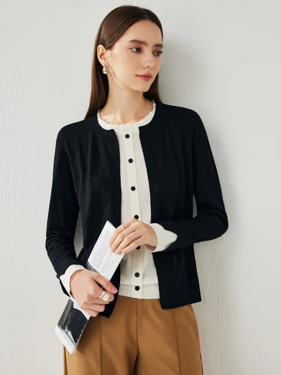Zhaojun Faion Thin round Ne Knitted Sweater Women's Spring Summer Wool Blend Casual Top Ladies Commute Sle Long Sve
Zhaojun Faion Thin round Ne Knitted Sweater Women's Spring Summer Wool Blend Casual Top Ladies Commute Sle Long Sve