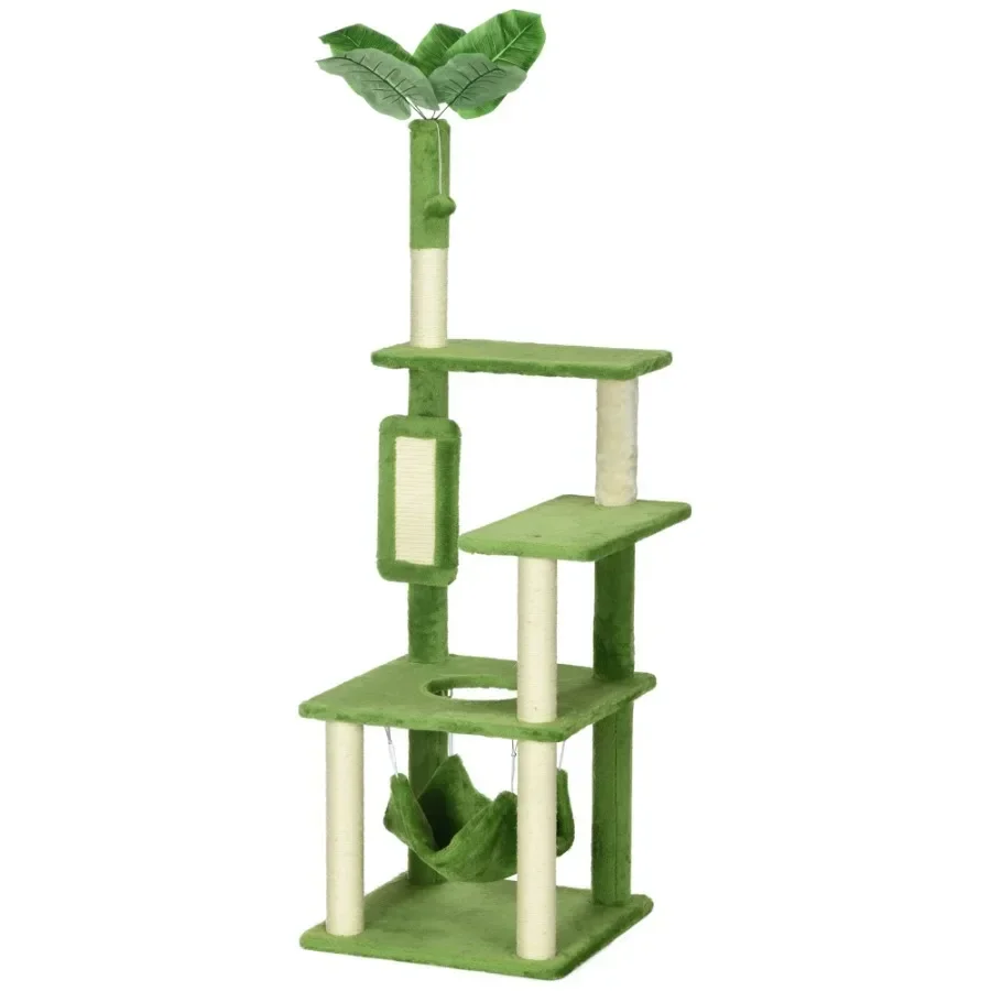 PawHut Indoor Cat Tree with Hammock Tower for Cats Cozy Green Cat Furniture
PawHut Indoor Cat Tree with Hammock Tower for Cats Cozy Green Cat Furniture