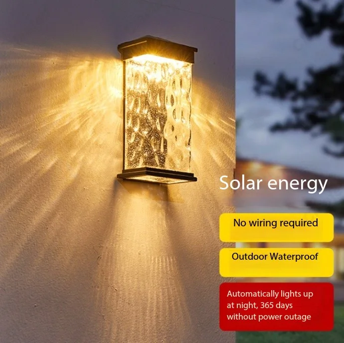 New LED Outdoor Solar Wall Lamp IP43 Waterproof Courtyard Balcony Villa Garden Wall Atmosphere Lighting Lamps
New LED Outdoor Solar Wall Lamp IP43 Waterproof Courtyard Balcony Villa Garden Wall Atmosphere Lighting Lamps