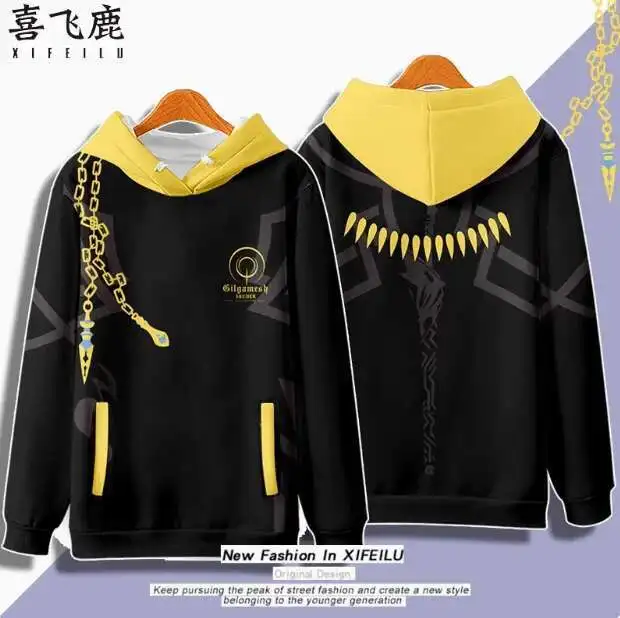 Anime Fate/Stay Night Gilgamesh Hooded Hoodie Cosplay Autumn Winter Men Women Coat Loose Jacket Tops anime
Anime Fate/Stay Night Gilgamesh Hooded Hoodie Cosplay Autumn Winter Men Women Coat Loose Jacket Tops anime