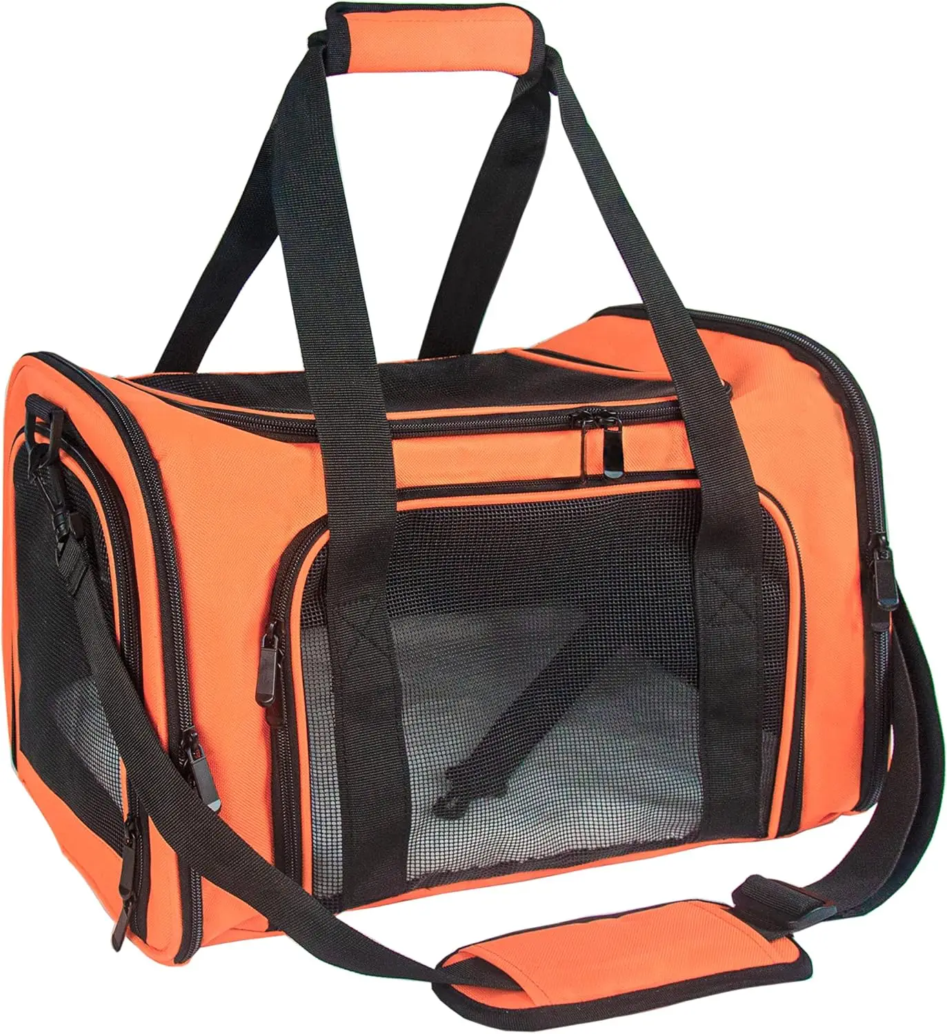 Soft Sided Carrier for Small Medium Cats Dogs,TSA Airline Approved Collapsible Travel Pet Carrier (Medium, Orange)
Soft Sided Carrier for Small Medium Cats Dogs,TSA Airline Approved Collapsible Travel Pet Carrier (Medium, Orange)