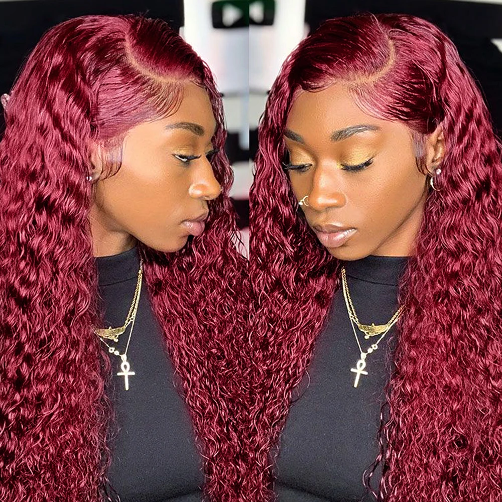 Burgundy 13x6 HD Lace Frontal Wig Human Hair 99J Red Curly Wigs Colored Deep Wave Lace Front Human Hair Wigs For Women Sale
Burgundy 13x6 HD Lace Frontal Wig Human Hair 99J Red Curly Wigs Colored Deep Wave Lace Front Human Hair Wigs For Women Sale