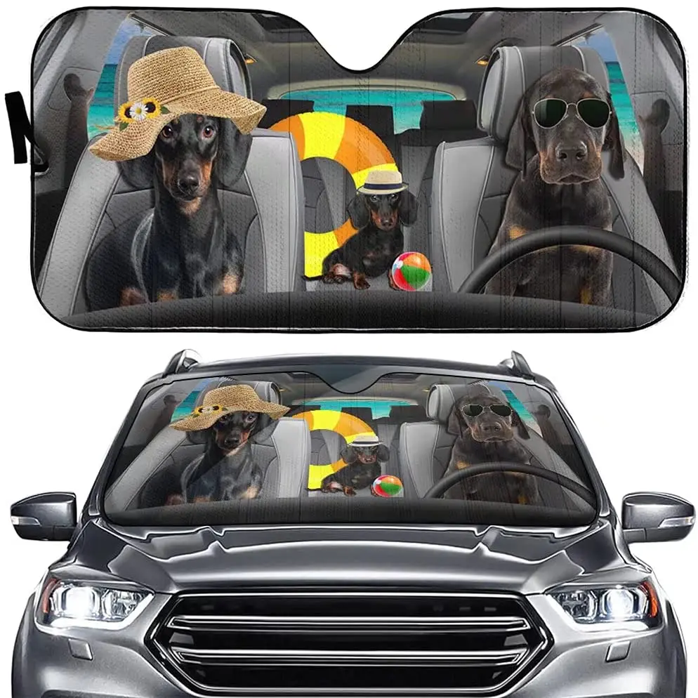 Vacasion Dachshund Dog Driver Car Sun Shade Pet Dog Auto Front Window Windshield Sunshade Family Animal Anti-Sunlight Automotive
Vacasion Dachshund Dog Driver Car Sun Shade Pet Dog Auto Front Window Windshield Sunshade Family Animal Anti-Sunlight Automotive