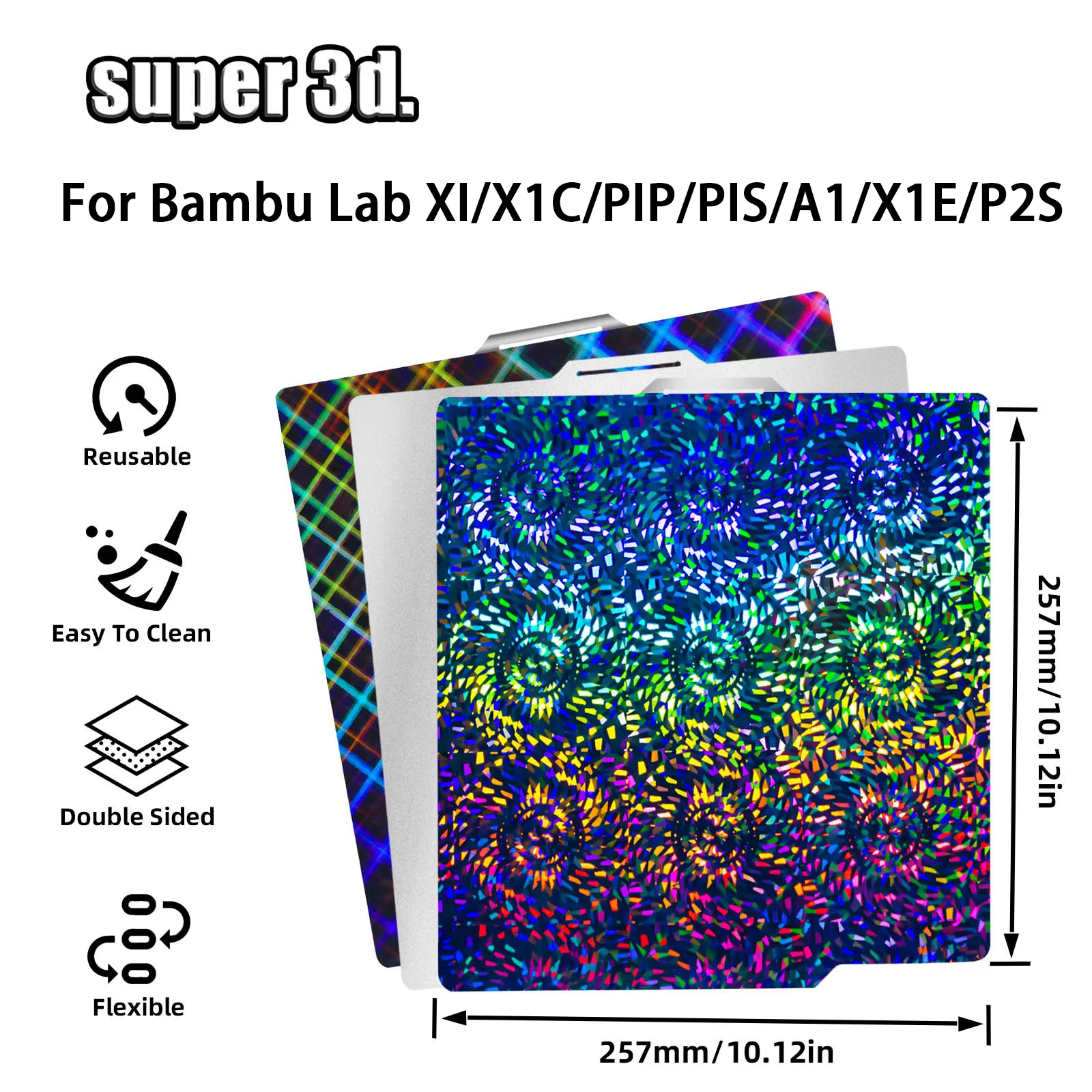 Bambulab X2D Build Plate Smooth Peo Pei Textured P1P X1C Upgrade Print Plate Bambu lab X2D P1S X1 Bamboo P2S 3d Printer Parts
Bambulab X2D Build Plate Smooth Peo Pei Textured P1P X1C Upgrade Print Plate Bambu lab X2D P1S X1 Bamboo P2S 3d Printer Parts