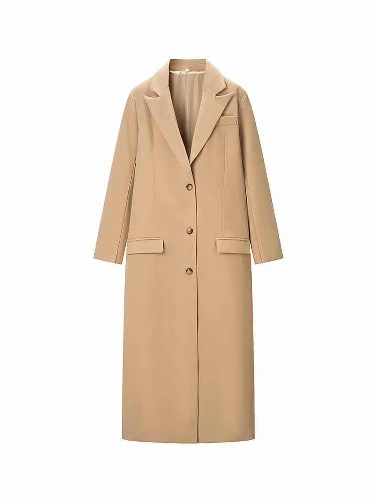 HH Woman Early Spring Fashion Comfortable Long Sleeves Lapel Single Breasted Loose Long Coat Female Casual Commuting Coat
HH Woman Early Spring Fashion Comfortable Long Sleeves Lapel Single Breasted Loose Long Coat Female Casual Commuting Coat