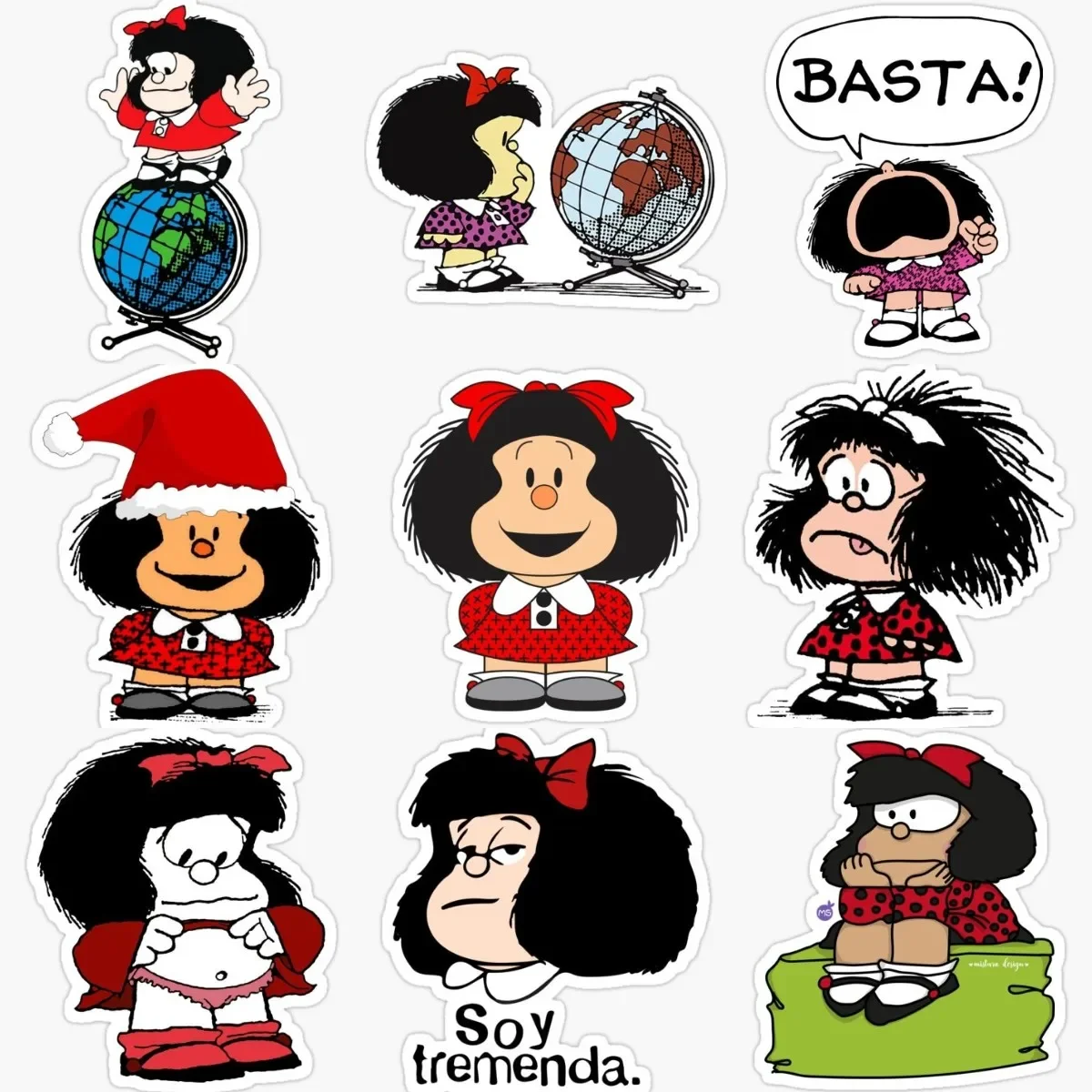 Mafalda Anime Cartoon Creative Sticker Car Motorcycle Helmet Truck Camper Van Bicycle Wall Table Motorcycle Off-road PVC Decal
Mafalda Anime Cartoon Creative Sticker Car Motorcycle Helmet Truck Camper Van Bicycle Wall Table Motorcycle Off-road PVC Decal