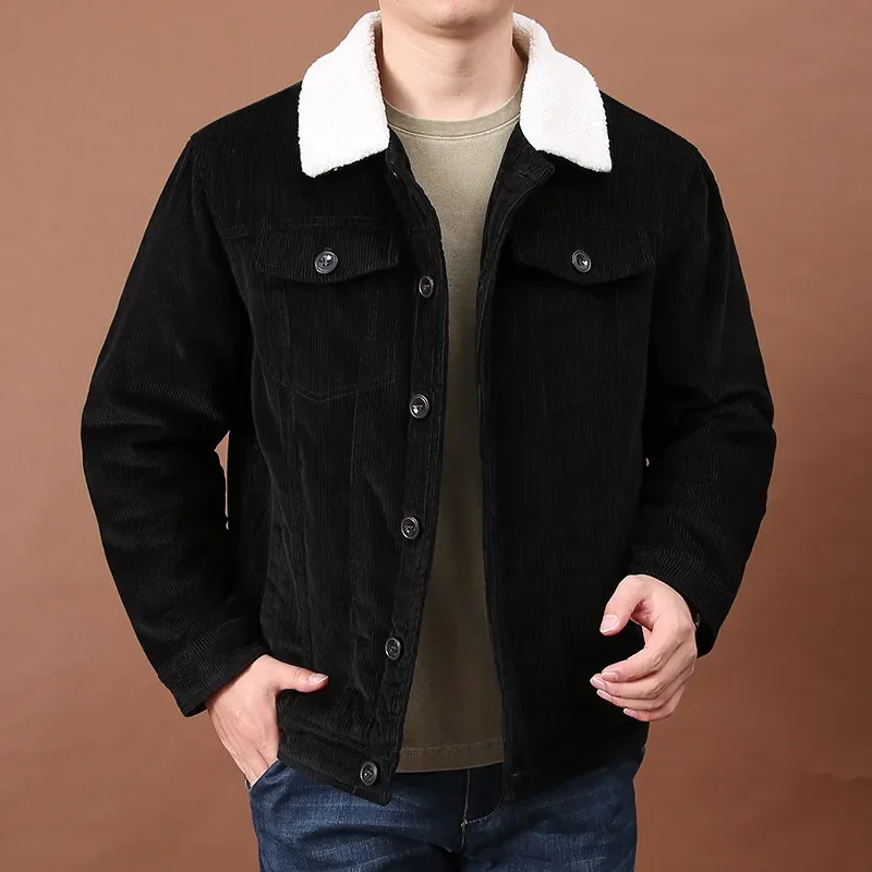 High-quality Plush Retro Short Style Lapel Button Sportswear Thick Warm Jacket Men's Outdoor Men's Corduroy Jacket
High-quality Plush Retro Short Style Lapel Button Sportswear Thick Warm Jacket Men's Outdoor Men's Corduroy Jacket