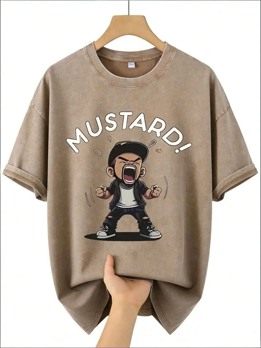 Mens Casual Round Neck Cotton T-Shirt Short Sleeve American Retro Hip Hop Style Washed Black Vintage
Mens Casual Round Neck Cotton T-Shirt Short Sleeve American Retro Hip Hop Style Washed Black Vintage