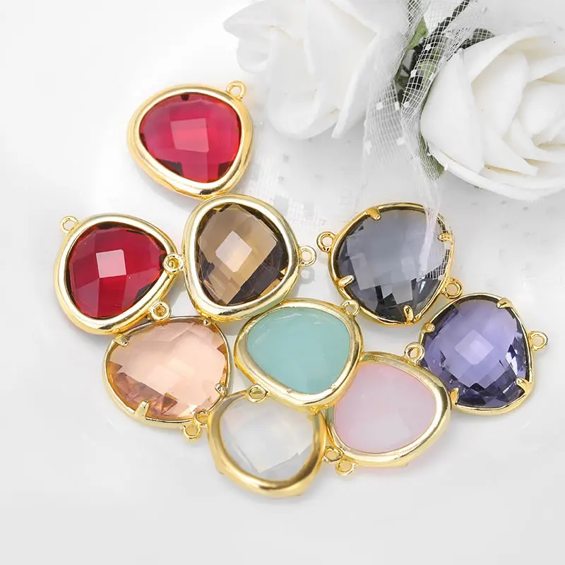 4PCS 15x18MM 18K Gold Color Brass with Colourful Glass Beads 2 holes Connect Charms High Quality Diy Accessories
4PCS 15x18MM 18K Gold Color Brass with Colourful Glass Beads 2 holes Connect Charms High Quality Diy Accessories