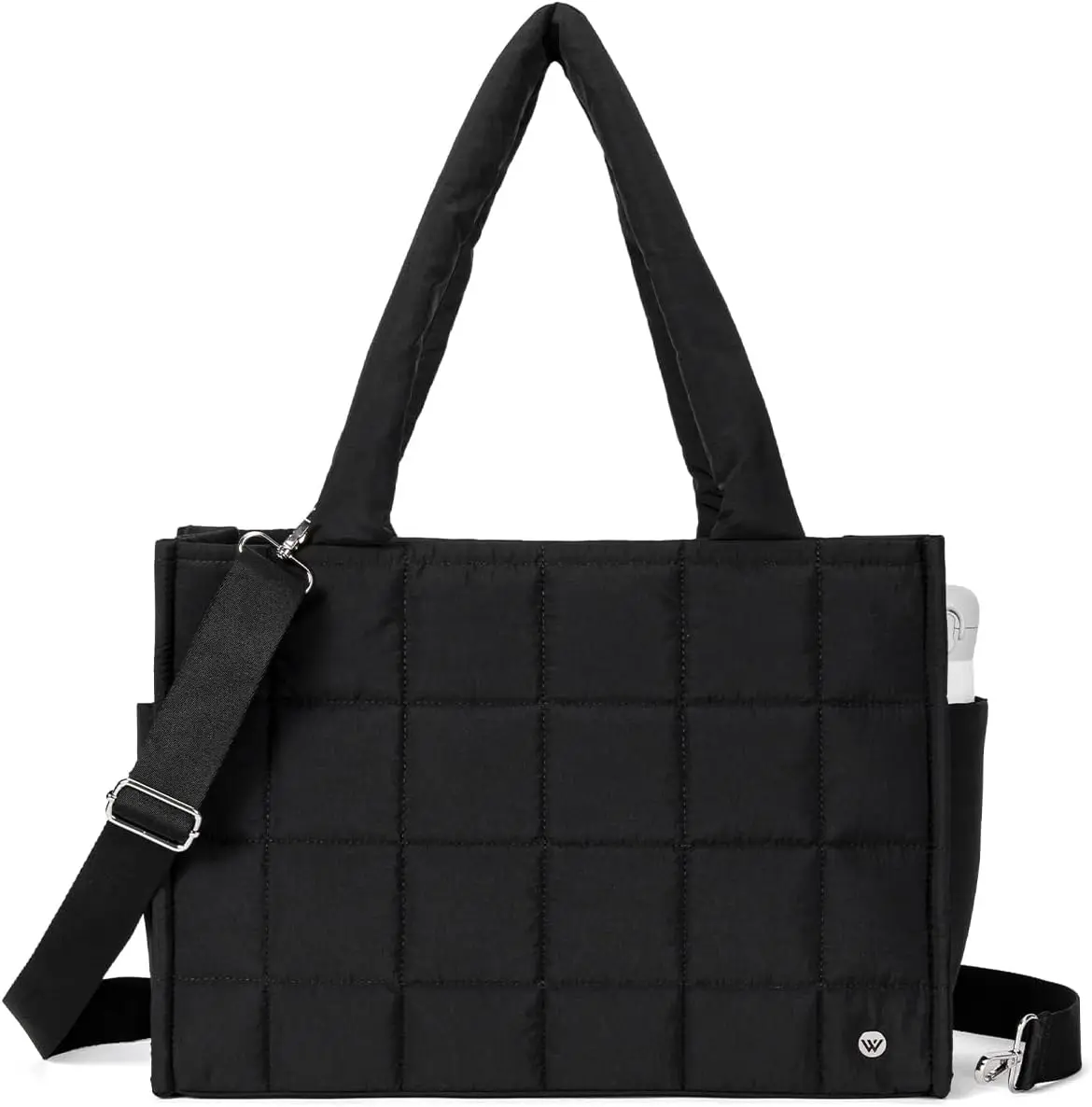 Стеганая сумка-кроссбоди для женщин, нейлоновая сумка-тоут для выходных с плечевым ремнем
Стеганая сумка-кроссбоди для женщин, нейлоновая сумка-тоут для выходных с плечевым ремнем