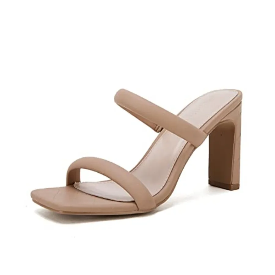 Womens Heels Sandals Open Square Toe Two Strap Chunky High Heel Mule Sandal Comfortable Summer Dressy Shoes
Womens Heels Sandals Open Square Toe Two Strap Chunky High Heel Mule Sandal Comfortable Summer Dressy Shoes