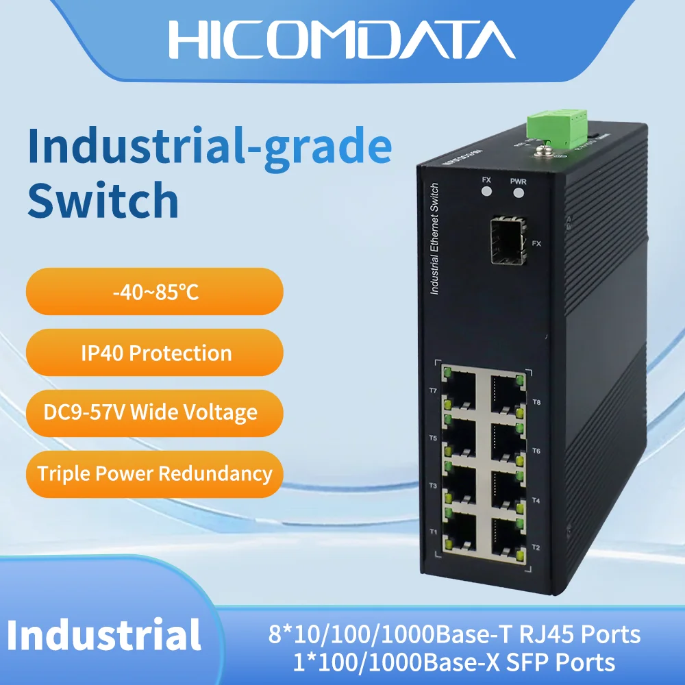 Industrial Gigabit Ethernet Switch, 1000M SC Single/Dual Fiber 20KM, Unmanaged DIN Rail Network Switch for Security Monitoring
Industrial Gigabit Ethernet Switch, 1000M SC Single/Dual Fiber 20KM, Unmanaged DIN Rail Network Switch for Security Monitoring