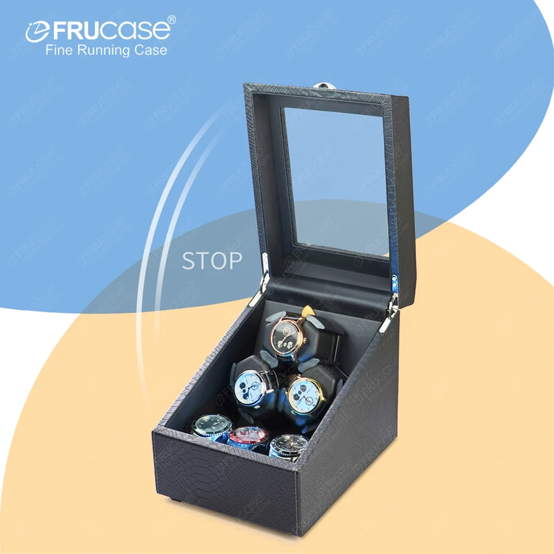Намотка из ПУ кожи FRUCASE для автоматических часов, автоматическая намотка 3 часов
Намотка из ПУ кожи FRUCASE для автоматических часов, автоматическая намотка 3 часов