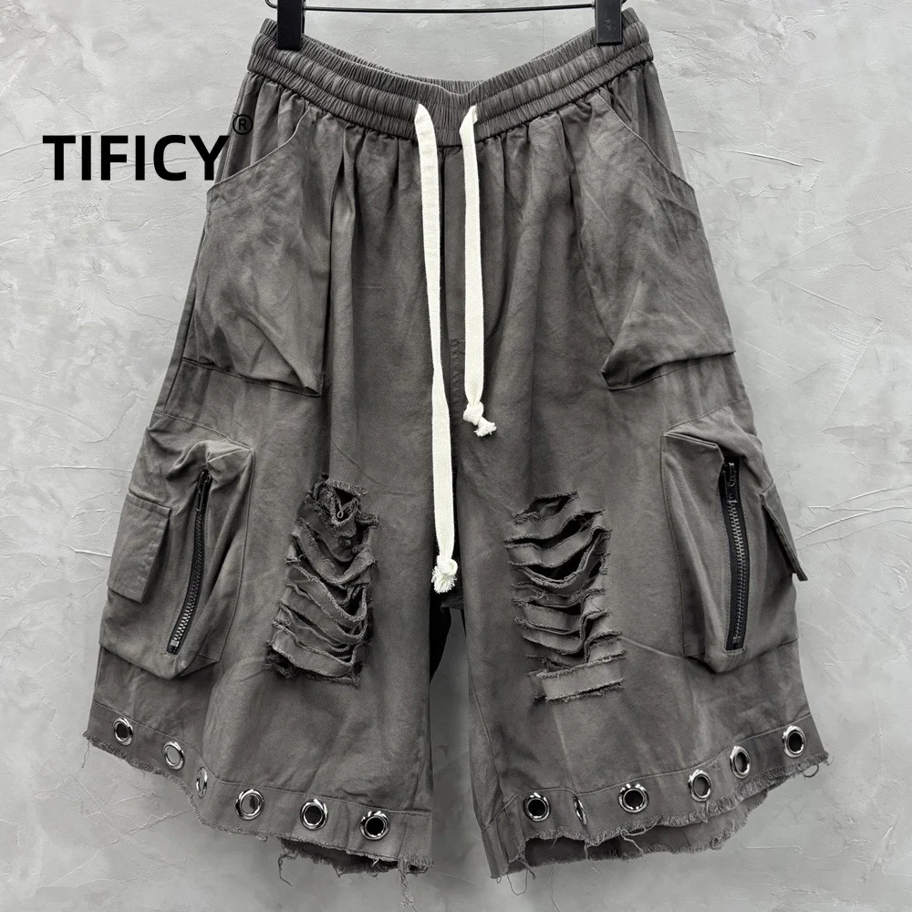 Summer Wasteland Style Washed and Torn Five Quarter Pants Fashionable Loose Workwear Shorts Men's Versatile Casual Shorts
Summer Wasteland Style Washed and Torn Five Quarter Pants Fashionable Loose Workwear Shorts Men's Versatile Casual Shorts