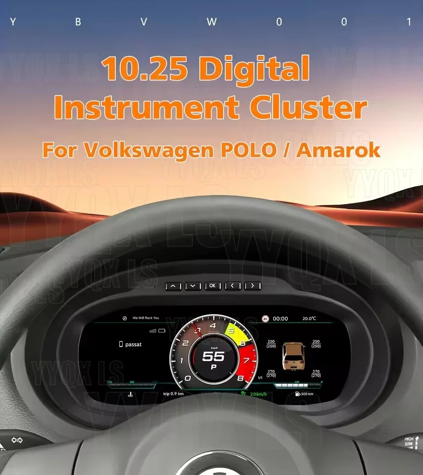 12.3" For Volkswagen POLO 2012-2018 LCD Dashboard Instrument Panel Digital Cluster Smart Gauges Speed Meter smart car systems
12.3" For Volkswagen POLO 2012-2018 LCD Dashboard Instrument Panel Digital Cluster Smart Gauges Speed Meter smart car systems
