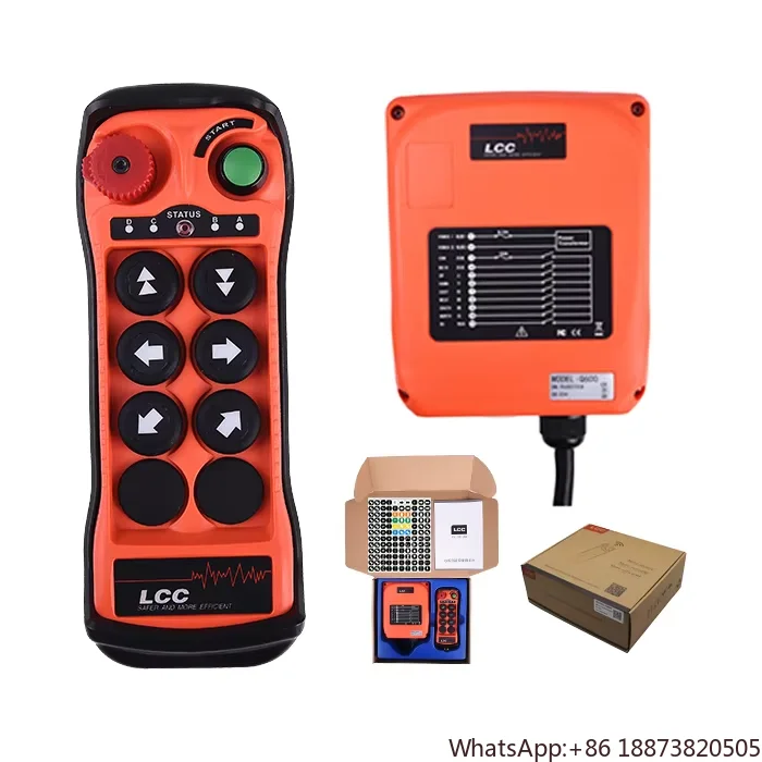 Q600 Industrial Wireless Remote Control Crane Hoist Waterproof Electric Hoist Plastic Receiver AC Application Temperature
Q600 Industrial Wireless Remote Control Crane Hoist Waterproof Electric Hoist Plastic Receiver AC Application Temperature