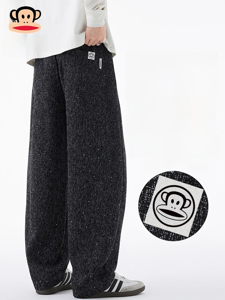 Мужские повседневные брюки Paul Frank в американском ретро-стиле, свободные, прямые, широкие, спортивные, осенние, молодежные, из полиэстера и вискозы
Мужские повседневные брюки Paul Frank в американском ретро-стиле, свободные, прямые, широкие, спортивные, осенние, молодежные, из полиэстера и вискозы