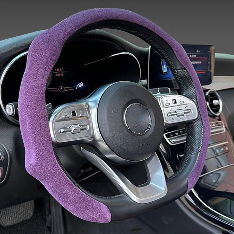 5D Sport Style Suede Car Steering Wheel Covers Booster Cover For BMW M3 M4 G80 G82 Purple Universal 38cm Anti-slip Accessories
5D Sport Style Suede Car Steering Wheel Covers Booster Cover For BMW M3 M4 G80 G82 Purple Universal 38cm Anti-slip Accessories