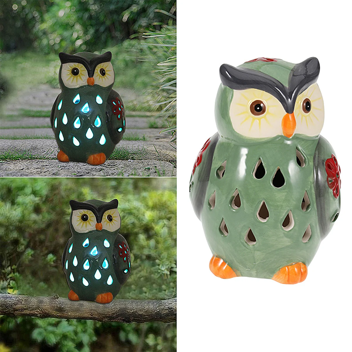 Solar Powered LED Owl Night Light Automatic Outdoor Garden Statue Lawn Lamp Energy Saving Eco for Courtyard 
Solar Powered LED Owl Night Light Automatic Outdoor Garden Statue Lawn Lamp Energy Saving Eco for Courtyard