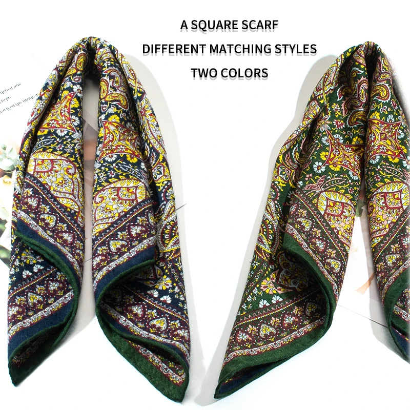 65X65cm Double-sided Printed Square Scarf, Retro Color Tone, Roman Holiday Style, Women's Scarf, Headscarf, Shawl
65X65cm Double-sided Printed Square Scarf, Retro Color Tone, Roman Holiday Style, Women's Scarf, Headscarf, Shawl