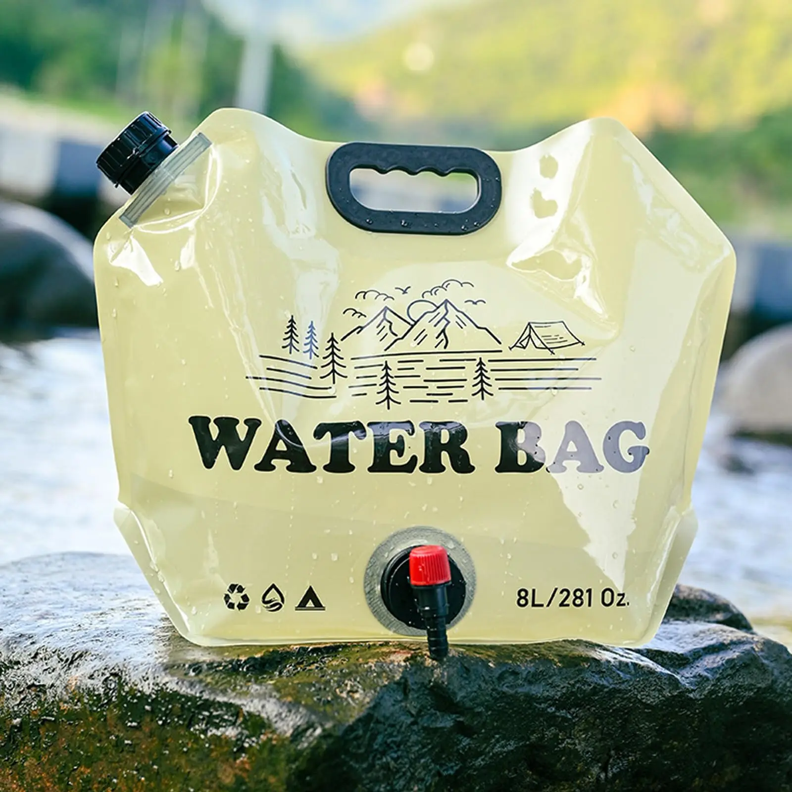8L Portable Camping Water Bag Foldable Drinking Water Bucket Large Capacity Water Container For Outdoor Travel Lightweight
8L Portable Camping Water Bag Foldable Drinking Water Bucket Large Capacity Water Container For Outdoor Travel Lightweight