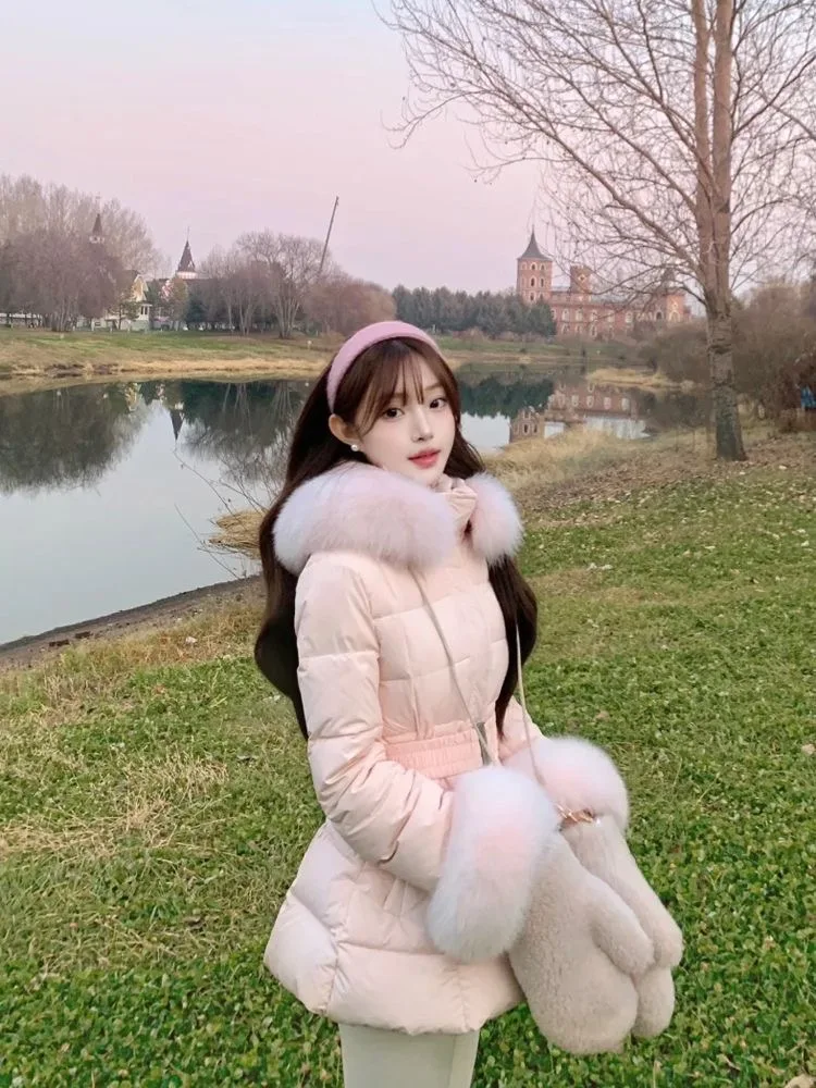 Милое хлопковое пальто с меховым воротником и застежкой на талии, осень-зима, корейское женское пальто, нежное темпераментное хлопковое верхнее пальто
Милое хлопковое пальто с меховым воротником и застежкой на талии, осень-зима, корейское женское пальто, нежное темпераментное хлопковое верхнее пальто