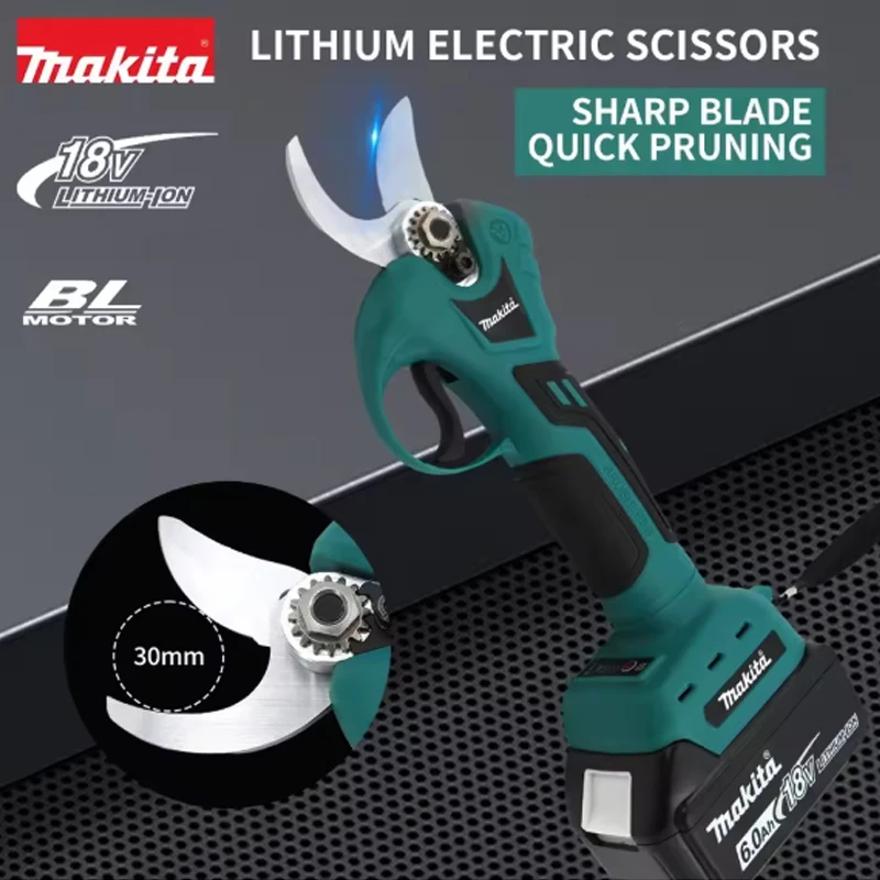 Original 18V Makita Battery Pruning Shears Professional Brushless Electric Scissors Tree Branch Pruner Electric Garden Scissors
Original 18V Makita Battery Pruning Shears Professional Brushless Electric Scissors Tree Branch Pruner Electric Garden Scissors