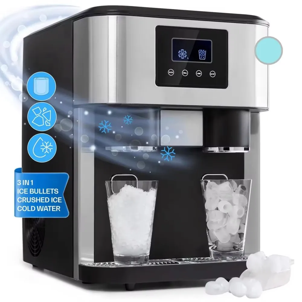 Commercial Automatic 18kg 3-in-1 Ice Maker - 220V Motor, Small Square Ice Crusher for Home & Business Use
Commercial Automatic 18kg 3-in-1 Ice Maker - 220V Motor, Small Square Ice Crusher for Home & Business Use