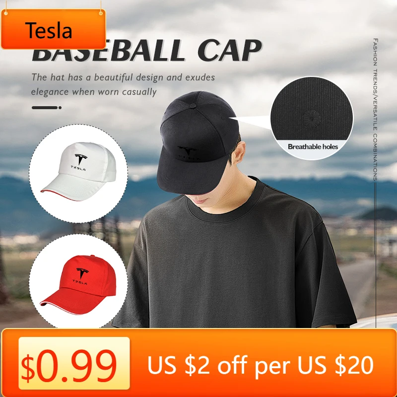 Tesla Car Summer Women Men Baseball Cap Adjustable Snapback Sunhat For Tesla Model Y 3 S X Roadster Bonina
Tesla Car Summer Women Men Baseball Cap Adjustable Snapback Sunhat For Tesla Model Y 3 S X Roadster Bonina
