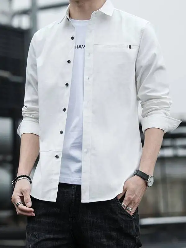 Spring New Men's Longsved Shirts Trendy Fashion Professional PU Leather Cleanfit Collar Nine Sleeve Women's Inner Wear 3...
Spring New Men's Longsved Shirts Trendy Fashion Professional PU Leather Cleanfit Collar Nine Sleeve Women's Inner Wear 3...