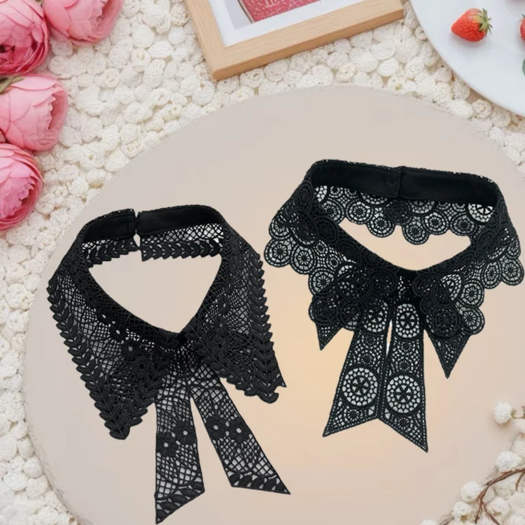 Vintage Bow Tie Collar Elegant Ladies False Blouse Collar Detachable Embroidered Collar High Quality For Photography Parties
Vintage Bow Tie Collar Elegant Ladies False Blouse Collar Detachable Embroidered Collar High Quality For Photography Parties