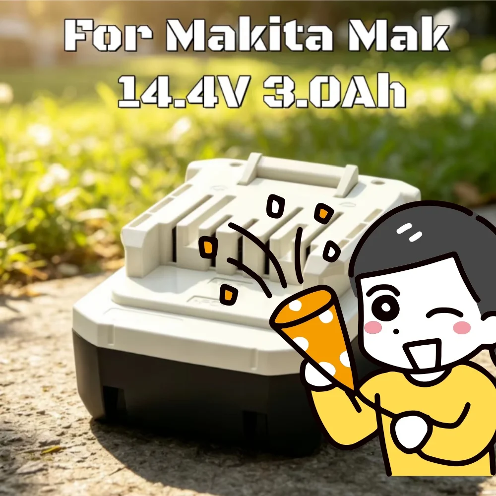 14.4V 3000mAh High Capacity Battery Compatible For Makita BL1415G BL1413G 196375-4 DF347D HP347D HP347DWE JV143D ML187 Power To
14.4V 3000mAh High Capacity Battery Compatible For Makita BL1415G BL1413G 196375-4 DF347D HP347D HP347DWE JV143D ML187 Power To
