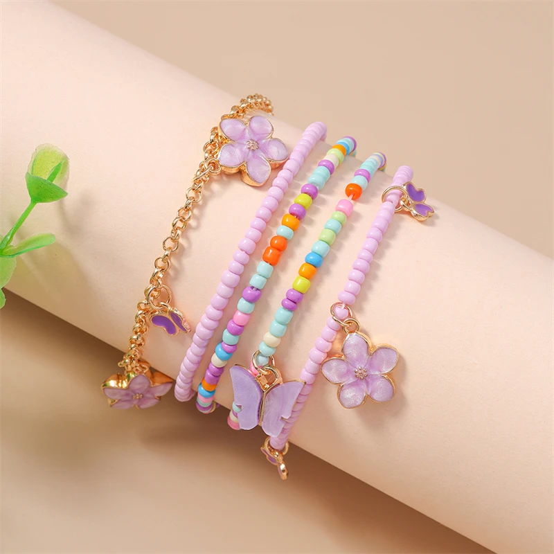 5Pcs/Set Bohemia Handmade Beads Bracelets for Women Flower Butterfly Charms Bracelets Girls Party Festival Jewelry Decoration
5Pcs/Set Bohemia Handmade Beads Bracelets for Women Flower Butterfly Charms Bracelets Girls Party Festival Jewelry Decoration
